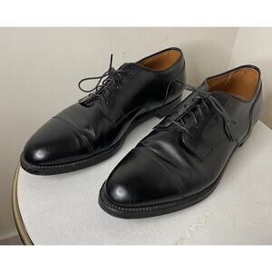 Alden New England 971 Mens Black Cap Toe Oxford Dress Lace Up Shoes Size 11 B/D